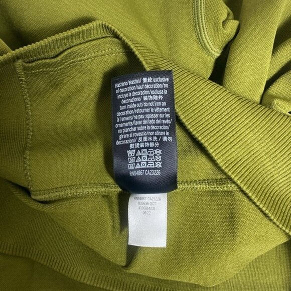 PINK Warm Green Printed Leggings Size Large - Picture 5 of 5